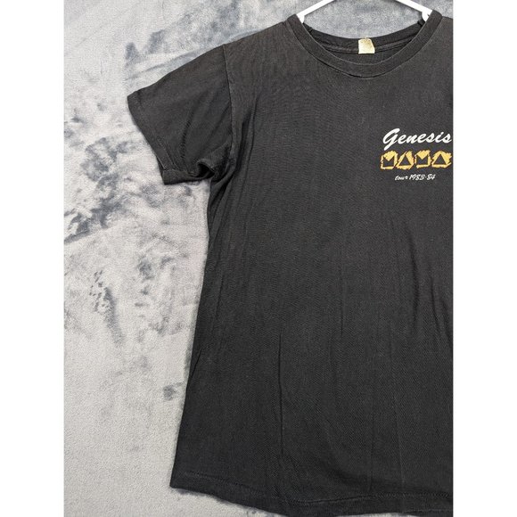 VTG Genesis Concert Shirt Mens LG '83 '84 Tour Single Stitch Classic Rock Black - Picture 3 of 15